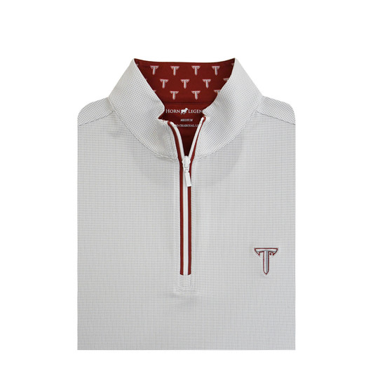 Troy Trojans Custom Trim Shepherd Pullover - White