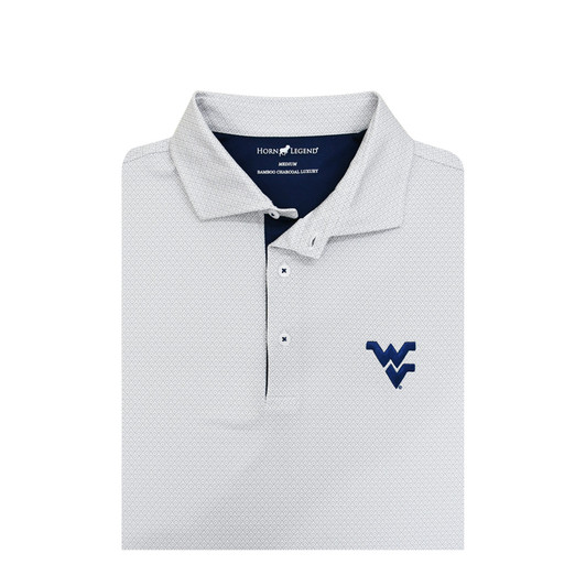 West Virginia Mountaineers 2026 NCAA Baseball Men's College World Series Diamond Classic Polo - White & Grey