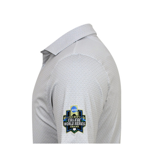 Alabama Crimson Tide 2026 NCAA Baseball Men's College World Series Diamond Classic Polo - White & Grey
