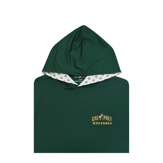 Cal Poly Mustangs Custom Lined Hoodie - Green