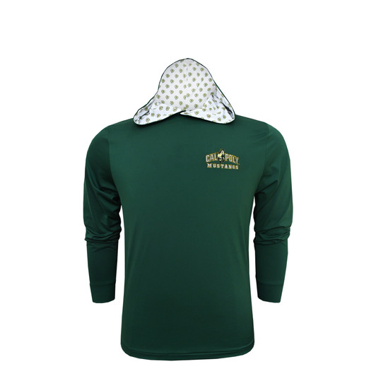 Cal Poly Mustangs Custom Lined Hoodie - Green