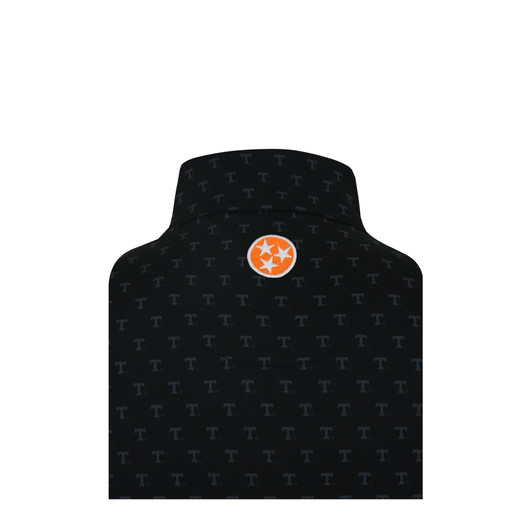 Tennessee Vols Script Tri-Star Custom Print Performance Pullover - Black