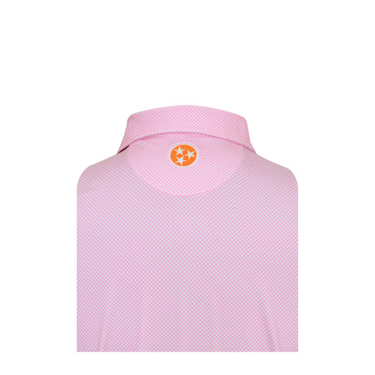 Tennessee Volunteers Cross Hatch Polo - Rose Quartz
