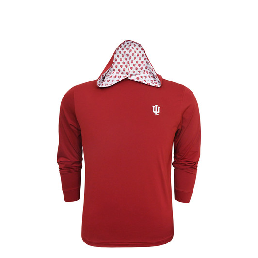 Indiana Hoosiers Custom Trim Hoodie - Crimson