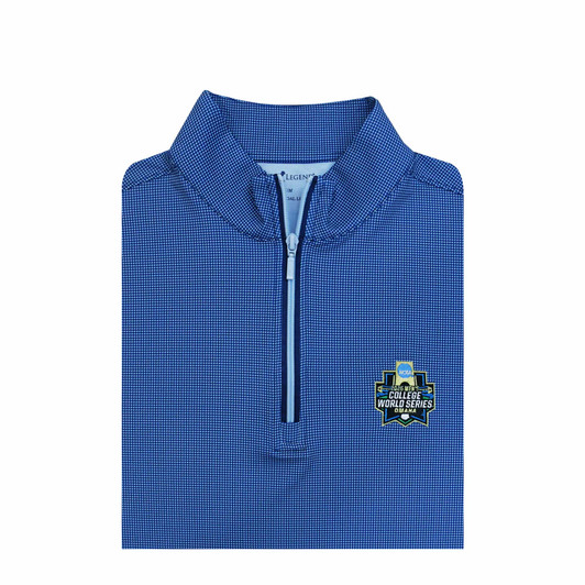 2026 NCAA Baseball Men's College World Series Shepherd Pullover - Navy with Light Blue