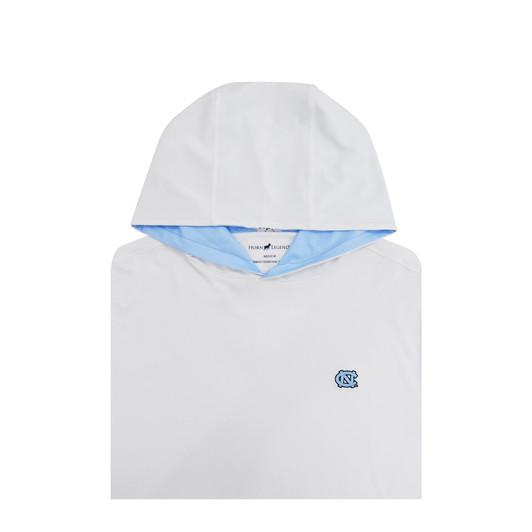 North Carolina Tar Heels Custom Argyle Trim Hoodie - White