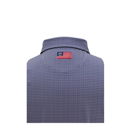 Ripple 250th Edition US Flag Performance Polo – Navy