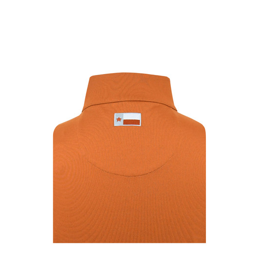 Texas Longhorns Logo Collar TX Flag Micro Fleece Pullover - Burnt Orange