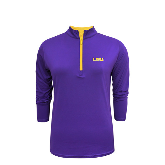 LSU Tigers Women's Pullover - Purple with Gold