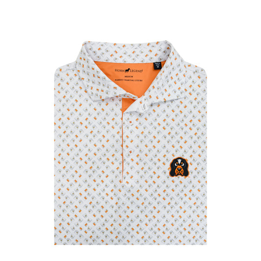 Tennessee Volunteers Smokey Logo Tumbler Polo - White