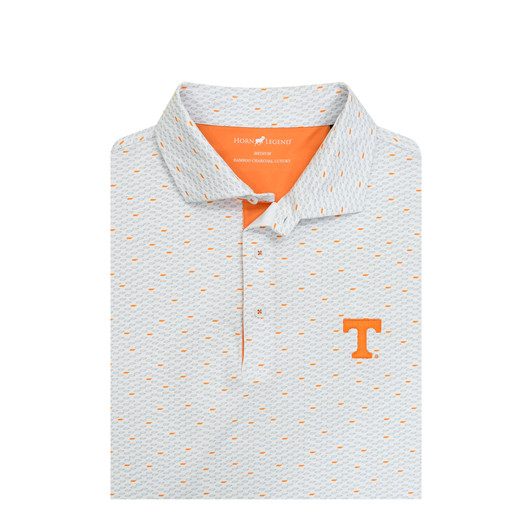 Tennessee Volunteers Micro State Polo - White with Orange