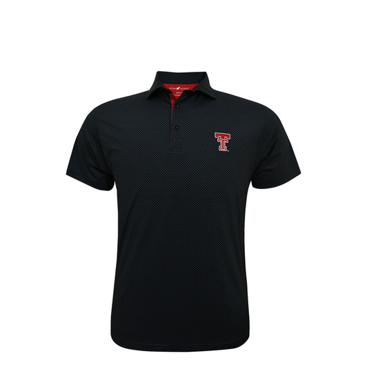 Texas Tech Red Raiders Checkers Polo - Black