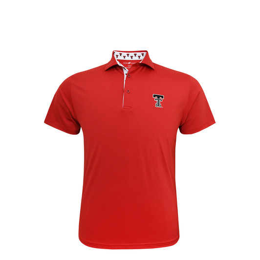 Texas Tech Red Raiders Custom Trim Polo - Scarlet