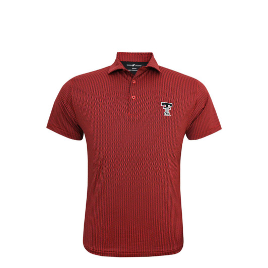 Texas Tech Red Raiders Spiral Polo - Scarlet with Black