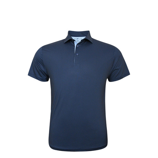 Checkers Performance Polo - Navy with Light Blue