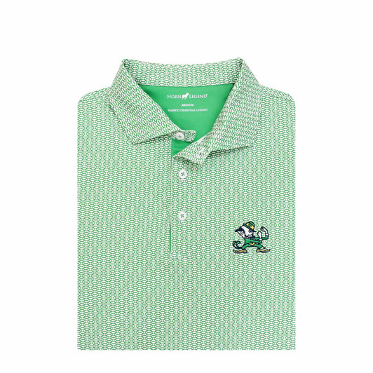 Notre Dame Fighting Irish Spiral Polo - Kelly Green