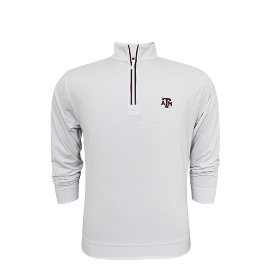 Texas A&M Aggies Shepherd Pullover - White with Grey
