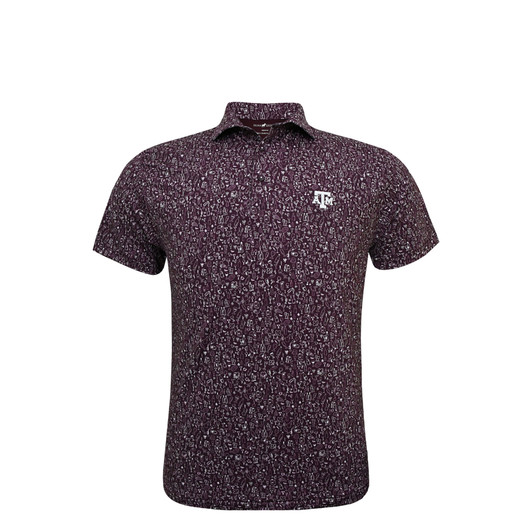 Texas A&M Aggies Pub Crawl Polo - Maroon