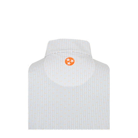 Tennessee Volunteers Smokey Logo Spiral Pullover - White with Grey & Orange