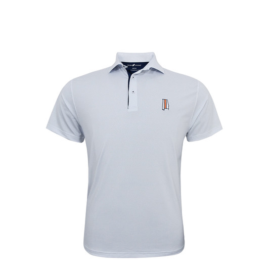 Auburn Tigers State Mark Dot Polo - White with Navy