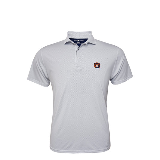 Auburn Tigers Dot Polo - White with Navy