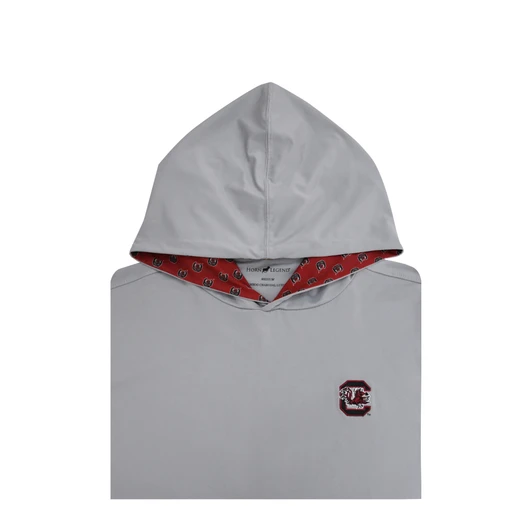 South Carolina Gamecocks Custom Trim Hoodie - Grey