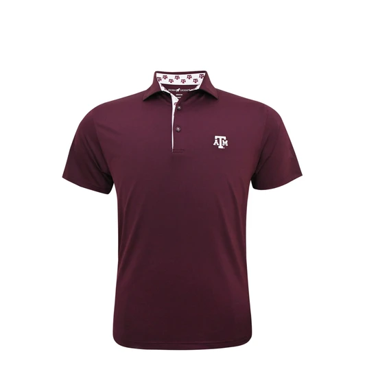Texas A&M Aggies Custom Trim Polo - Maroon
