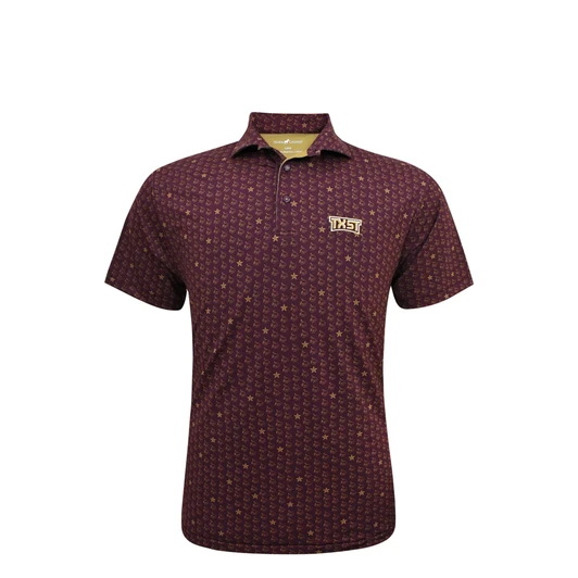 HL1114-MAROON-GOLD TXST