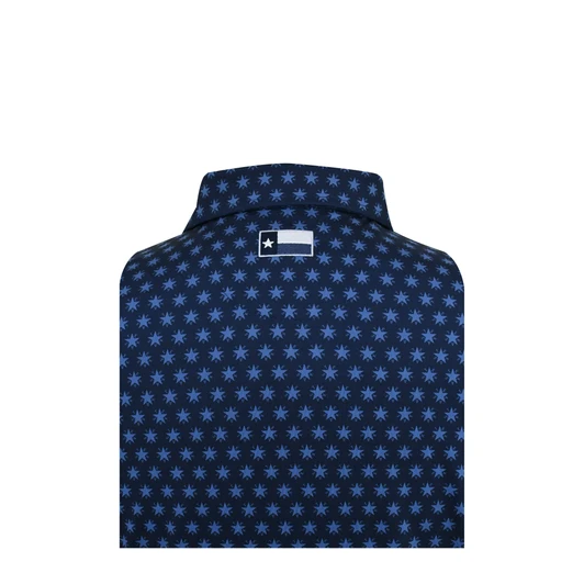 Texas Independence Performance Polo - Navy with Moonlight Blue