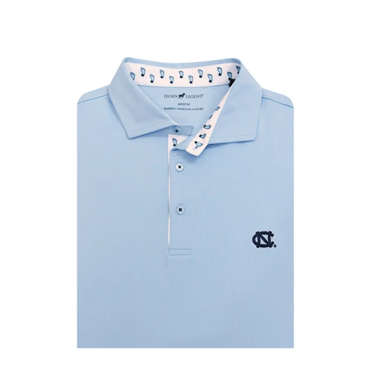 North Carolina Tar Heels Custom Trim Polo - Carolina Blue