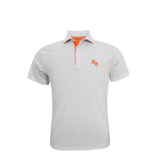 Sam Houston Bearkats Checkers Polo - White