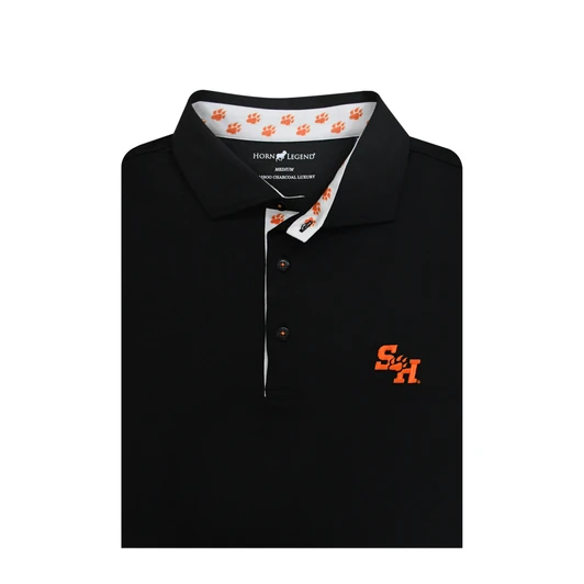 Sam Houston Bearkats Custom Trim Polo - Black