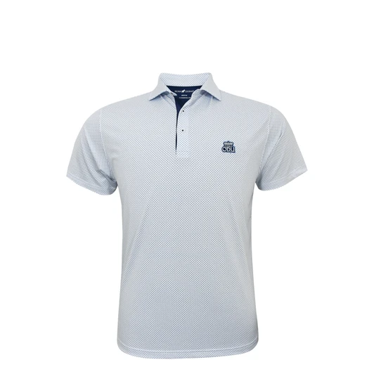 Old Dominion Monarchs Checkers Polo - White