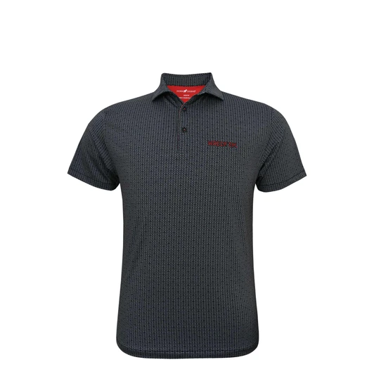 Texas Tech Red Raiders Wreck 'Em Spiral Polo - Black with Grey