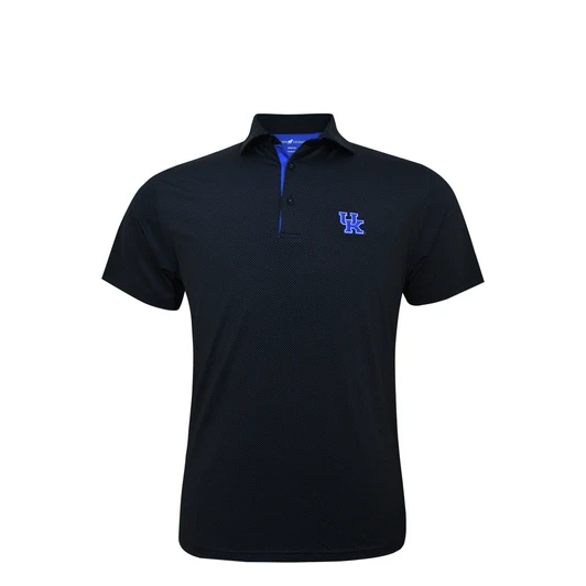 Kentucky Wildcats Dot Polo - Black with Blue