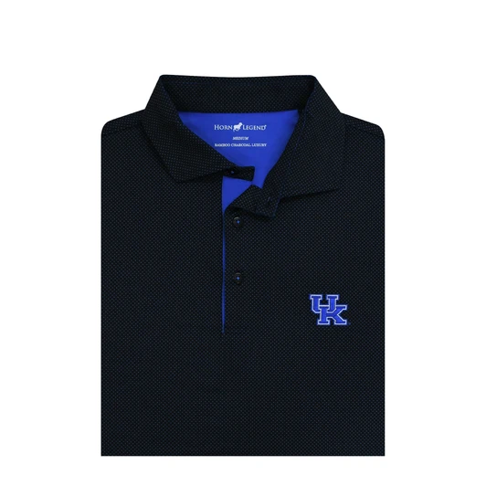 Kentucky Wildcats Dot Polo - Black with Blue