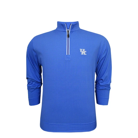 Kentucky Wildcats Shepherd PrestigeZip Pullover - Blue with White