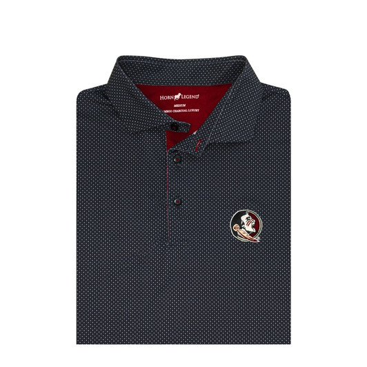 Florida State Black Checkers Polo