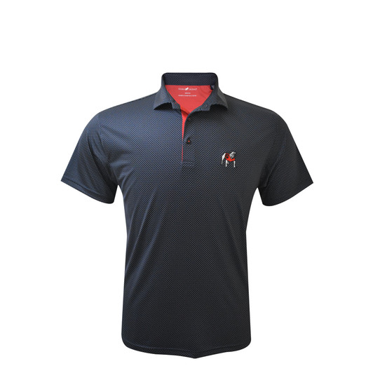 Georgia Standing Bulldog Checkers Polo