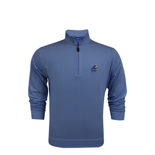 Kansas Jayhawks Vintage Blue Shepherd Pullover Kansas Jayhawks Vintage Blue Shepherd Pullover