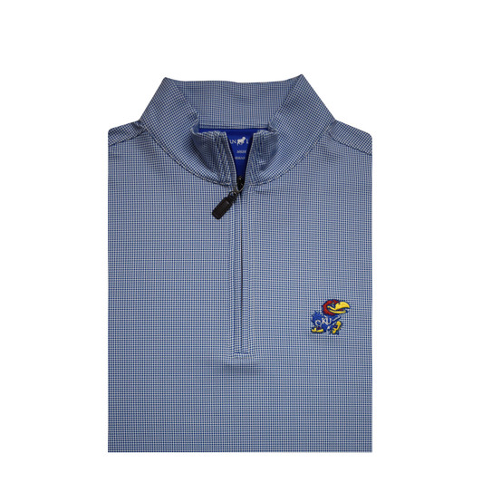 Kansas Jayhawks Vintage Blue Shepherd Pullover Kansas Jayhawks Vintage Blue Shepherd Pullover