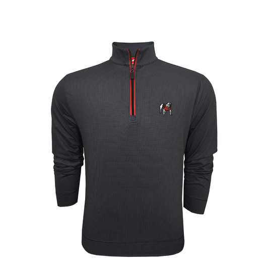 Georgia Standing Bulldog Black Shepherd PrestigeZip Pullover Georgia Standing Bulldog Black Shepherd PrestigeZip Pullover