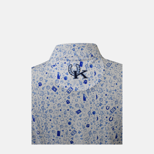 1114QWCD WHITE- BLUE KENTUCKY