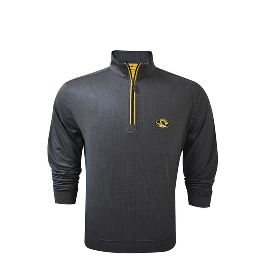 Missouri Tigers Black Shepherd PrestigeZip Pullover Missouri Tigers Black Shepherd PrestigeZip Pullover