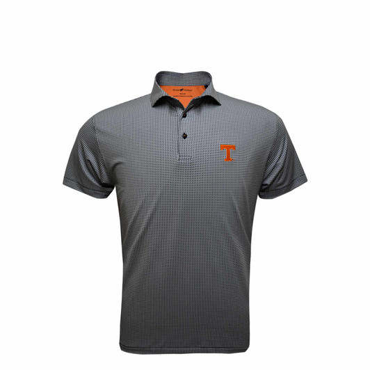 Tennessee Grey Particolored Gingham Polo Tennessee Grey Particolored Gingham Polo
