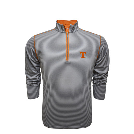 Tennessee Grey Stripe and Stitch Pullover