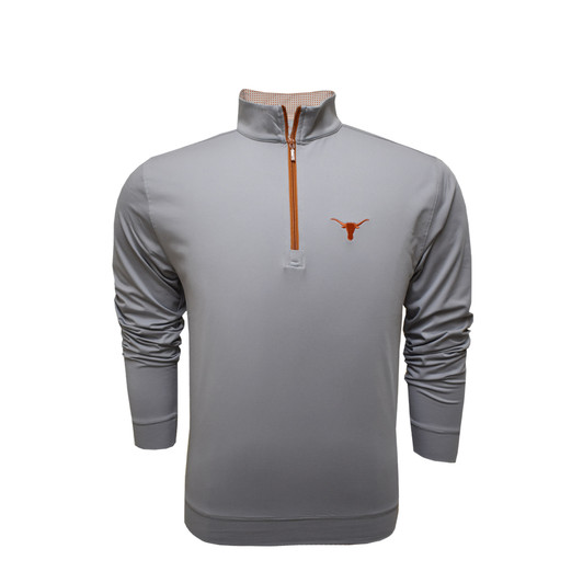 Texas Longhorns Grey Micro Fleece Performance Pullover