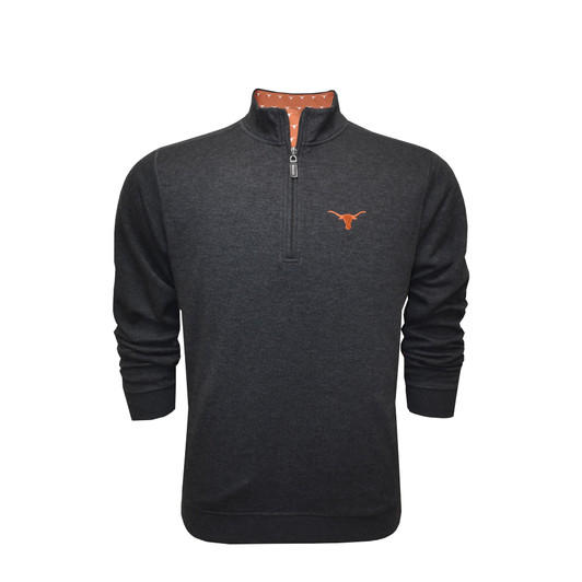 Texas Longhorns Charcoal Heather Cotton Pullover
