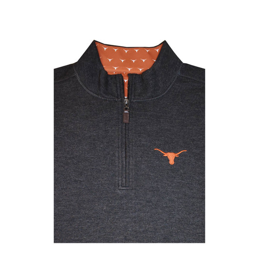 Texas Longhorns Charcoal Heather Cotton Pullover