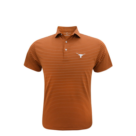 Texas Longhorns Burnt Orange 3/8 Stripe Performance Polo